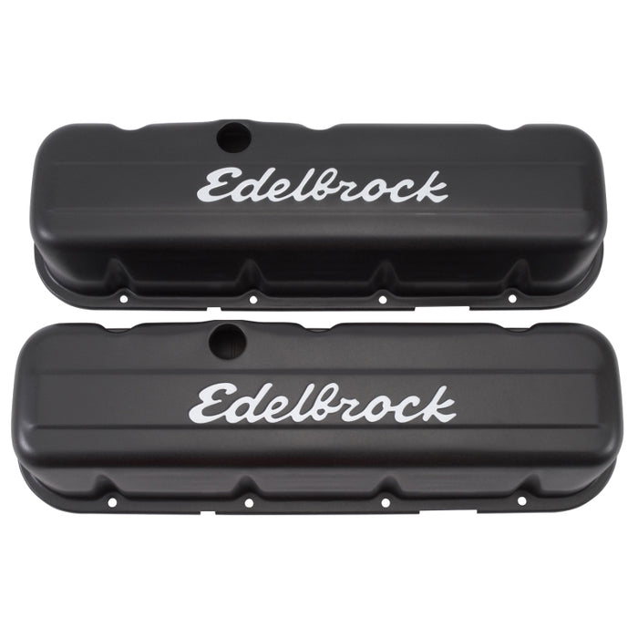 Edelbrock Valve Cover Signature Series Chevrolet 1965 and Later 396-502 V8 Tall Black 4683