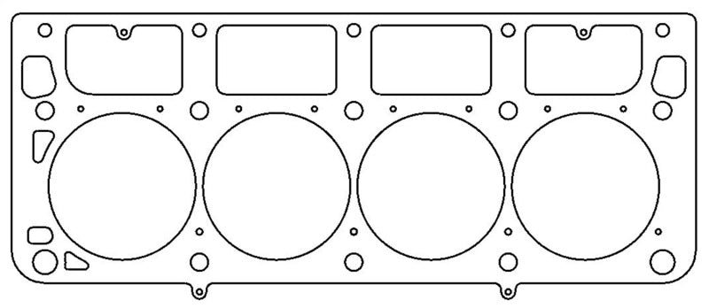 Cometic C5505-051 MLX Head Gasket - 4.040 - 0.051 in - Stainless MLS - Each Fits select: 2010-2011 CHEVROLET CAMARO SS, 2003-2004 CHEVROLET CORVETTE