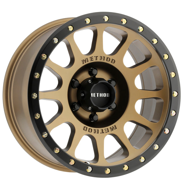 Method MR305 NV 16x8 0mm Offset 6x5.5 108mm CB Method Bronze/Black Street Loc Wheel MR30568060900