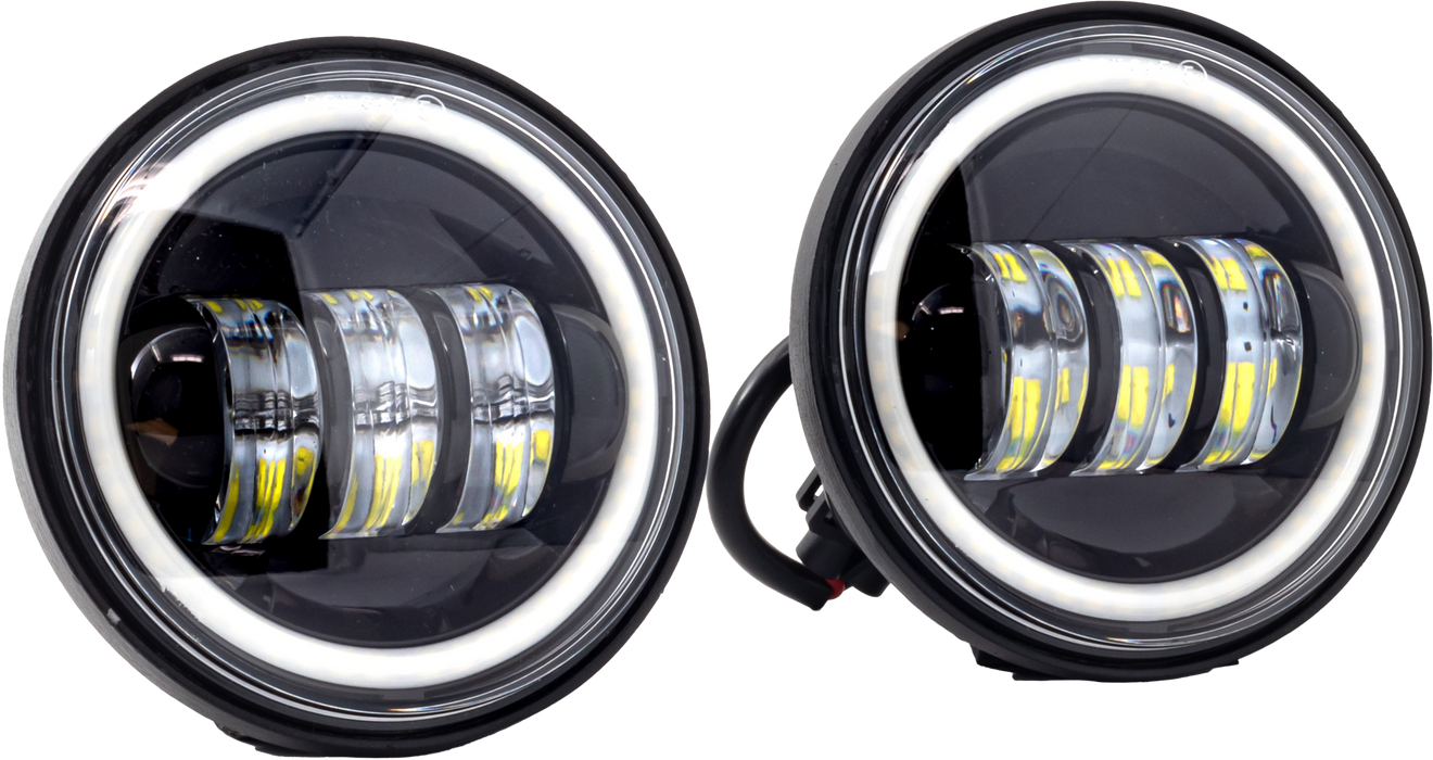 Letric Lighting Co LLC-LPL-BH 4.5in. Passing Lamp LED Inserts with Full-HALO - Black