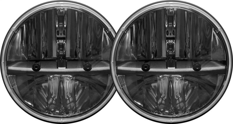 RIGID 7in Round Headlights w/ PWM Adaptors Set of 2 55000