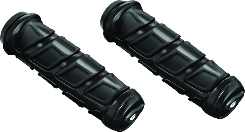 Kuryakyn 6353 Premium Kinetic Handlebar Grips for Electronic Throttle Control: 2008-19 Harley-Davidson Motorcycles, Gloss Black, 1 Pair