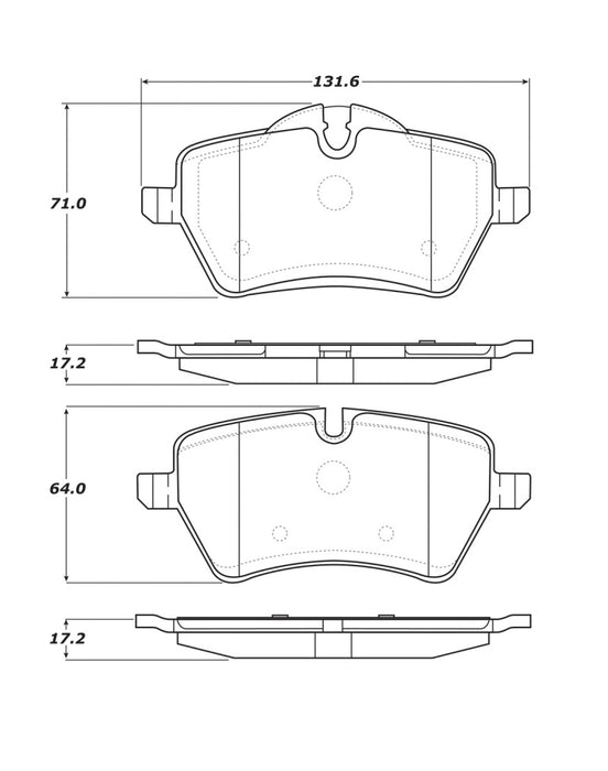 StopTech Street Touring 06-09 Mini Cooper/Cooper S Front Brake Pads 308.1204