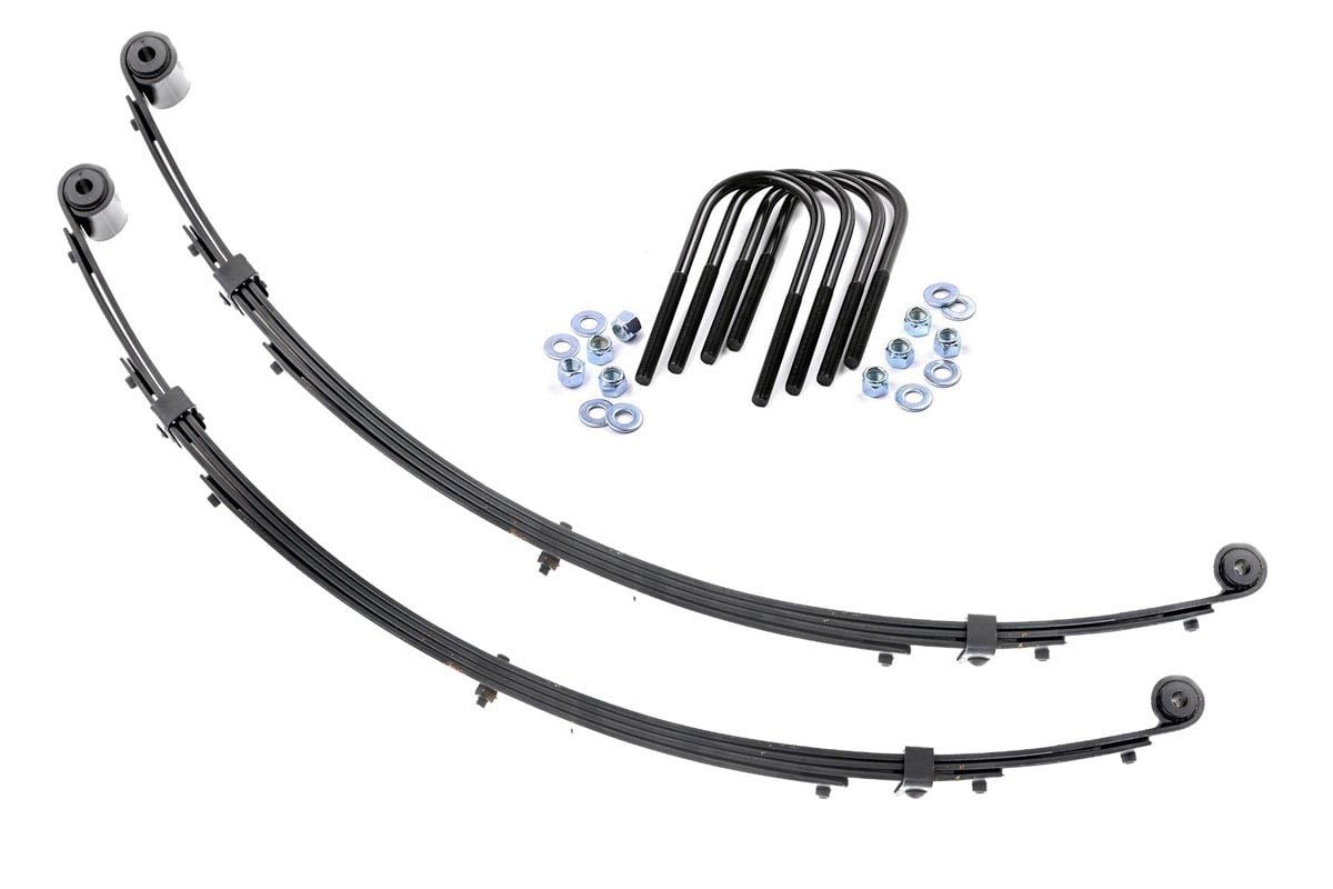 Rough Country Front Leaf Springs 4" Lift Pair Fits Jeep Wrangler Yj 4WD (87-95) 8010KIT