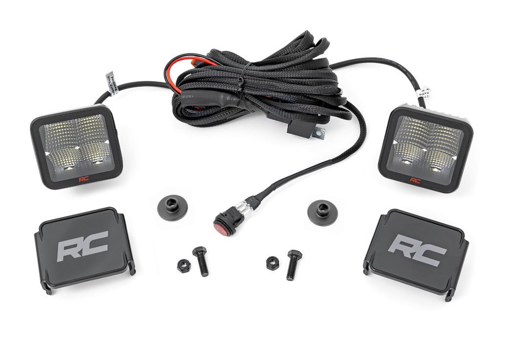Rough Country Led Light Ditch Mount 2&Quot; Spectrum Pair Spot Pattern Ford Bronco (21-23) 82047