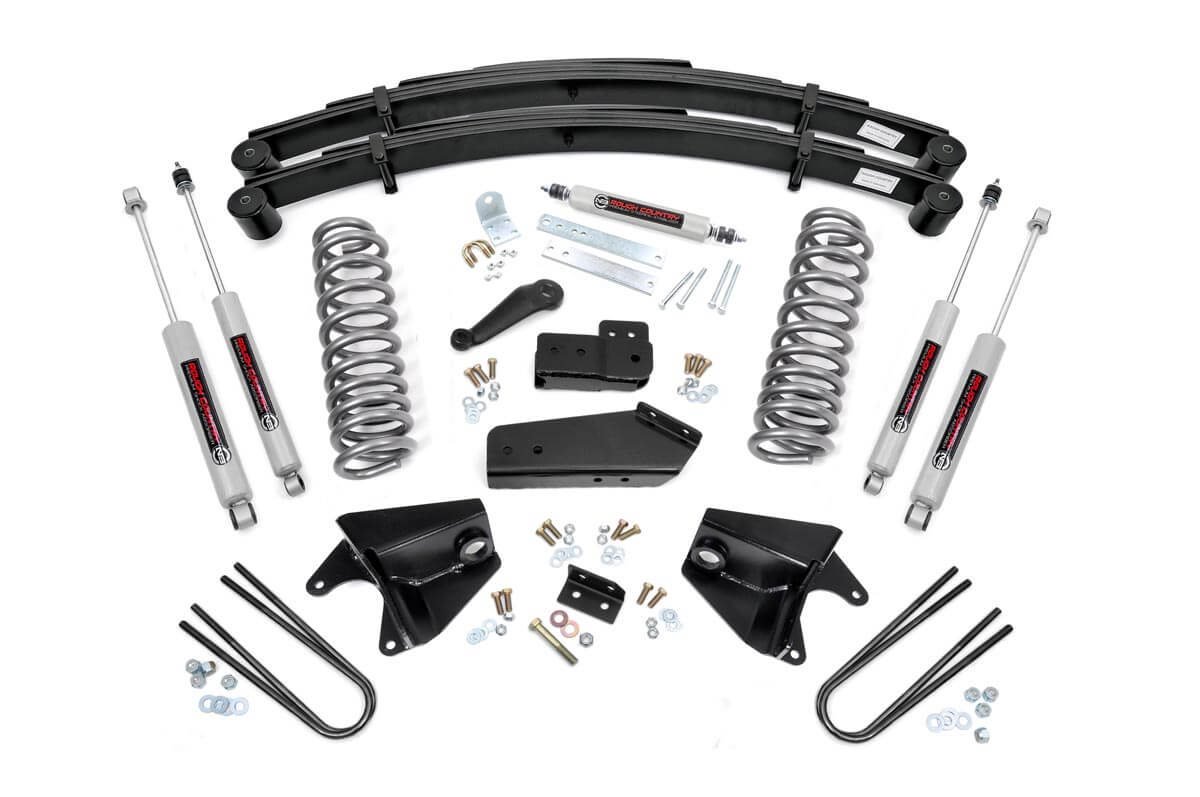 Rough Country 4 Inch Lift Kit Rear Springs Fits Ford Bronco 4WD (1980-1996) 520B30