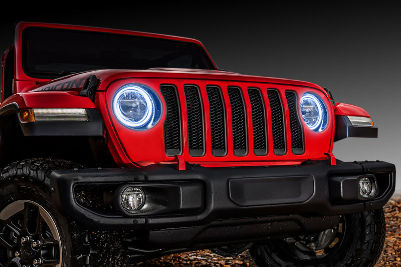 Oracle '18-'22 Jeep WRG JL Led Headlight Surface Mount Halo Kit -White Fits select: 2018-2019,2021 JEEP WRANGLER UNLIMITED