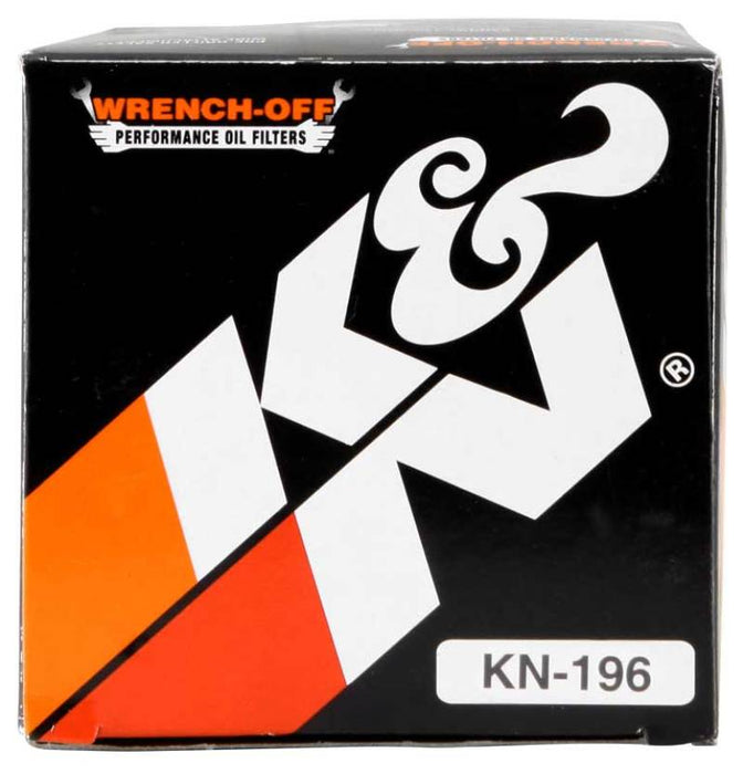 K&N Motorcycle Oil Filter: High Performance, Premium, Designed to Be Used with Synthetic or Conventional Oils: Fits Select Polaris Vehicles, KN-196