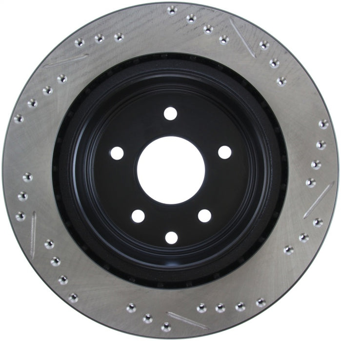 Stoptech Sport Drilled & Slotted Brake Rotor; Rear Right 127.42088R