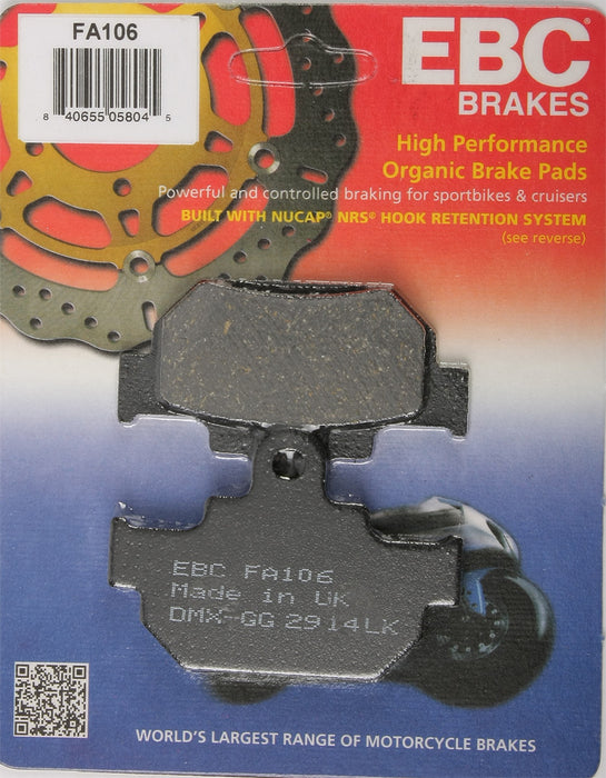 EBC Brakes FA106 Disc Brake Pad Set