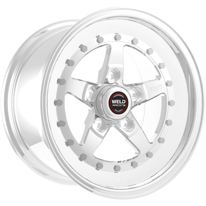 Weld Weldstar 15x10 / 5x4.5 BP / 6.5in. BS Polished Wheel Non-Beadlock 791P-510212