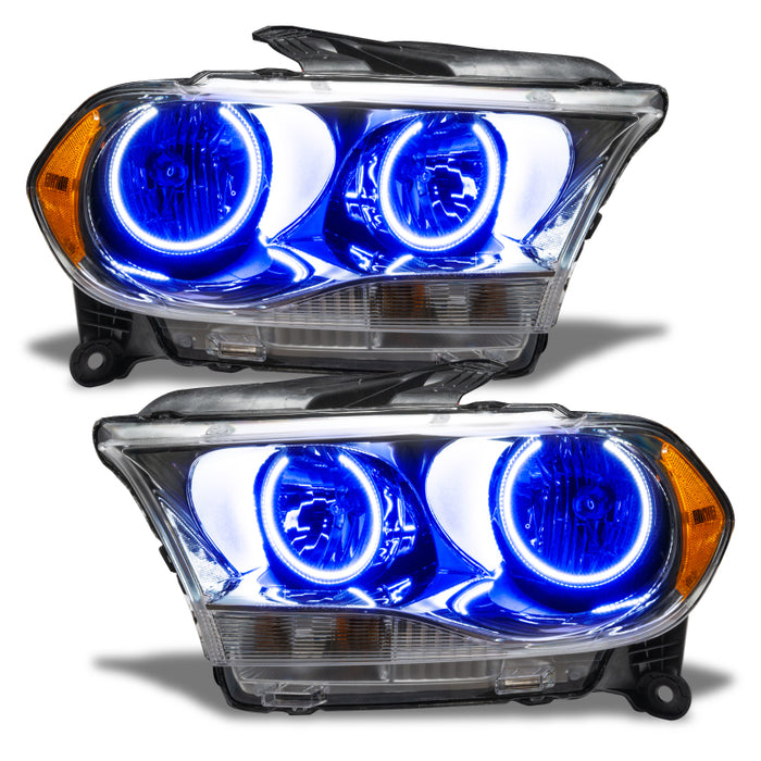 Oracle 11-13 Compatible with Dodge Durango SMD HL Halogen Chrome Blue SEE WARRANTY 7101-002