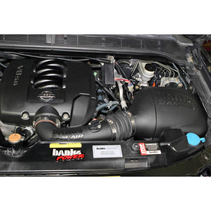 Banks Power 04-14 Compatible with Nissan 5.6L Titan Ram-Air Intake System Dry Filter 41820-D