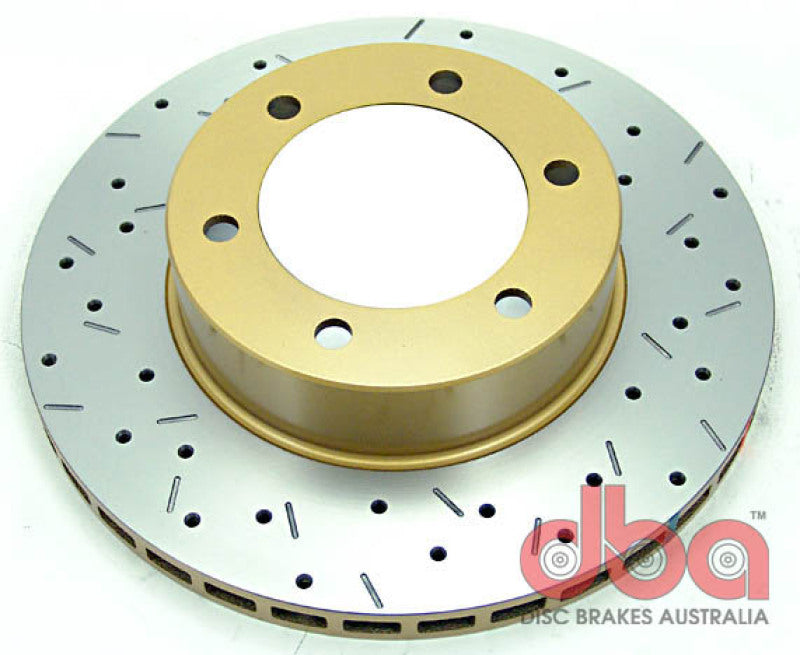 DBA 7/96+Toyota Landcruiser 90 Series Front Drilled & Slotted 4000 Series Rotor 4792XS