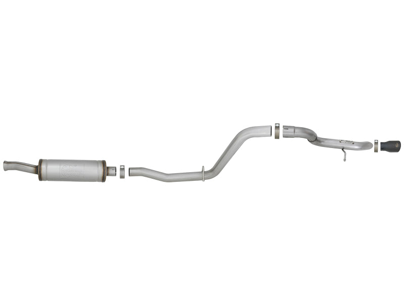 aFe MACH Force-Xp 2.5in 409SS Catback High-Tuck Exhaust 18-21 compatible with Jeep (JL) 3.6L 4-Door Black Tip 49-48065-1B