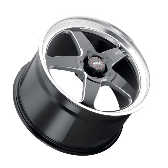 Weld S155 18x10 Ventura Drag 5x120 ET45 BS7.25 Gloss BLK MIL DIA 78.1 S15580022P45