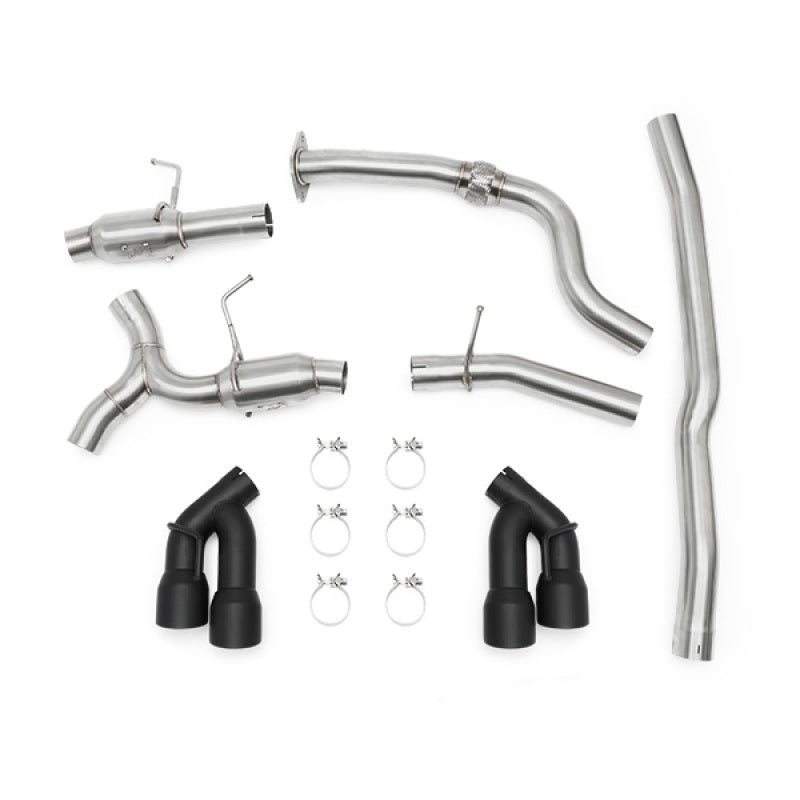 Mishimoto 2016+ Chevrolet Camaro 2.0T Quad Black Tip Cat-Back Exhaust MMEXH-CAM4-16QTPBK