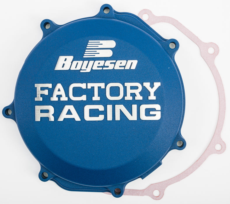 Boyesen Factory Racing Clutch Cover Blue CC-38CL