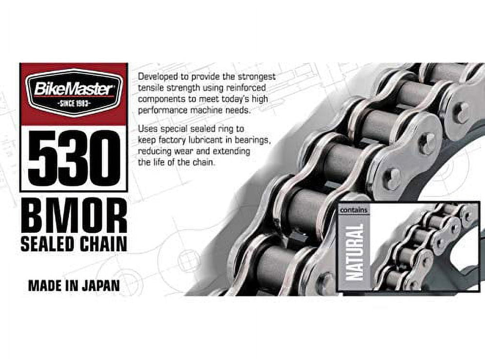 BikeMaster 530BMOR-118 530 BMOR Series Chain - 118 Links - Natural