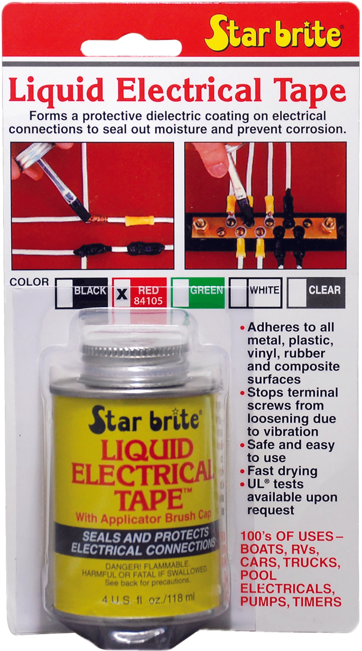 Star Brite Liquid Electrical Tape Red 4 Oz 84105 — ROCO 4X4