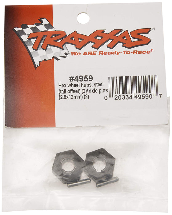 Traxxas 4959 Hex Wheel Hubs Tall Offset (14x7.5mm) with Pins (pair)