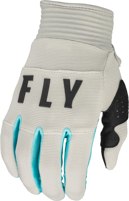 Fly Racing 2023 Youth F-16 Gloves (Light Grey/Sky Blue, Youth Large)