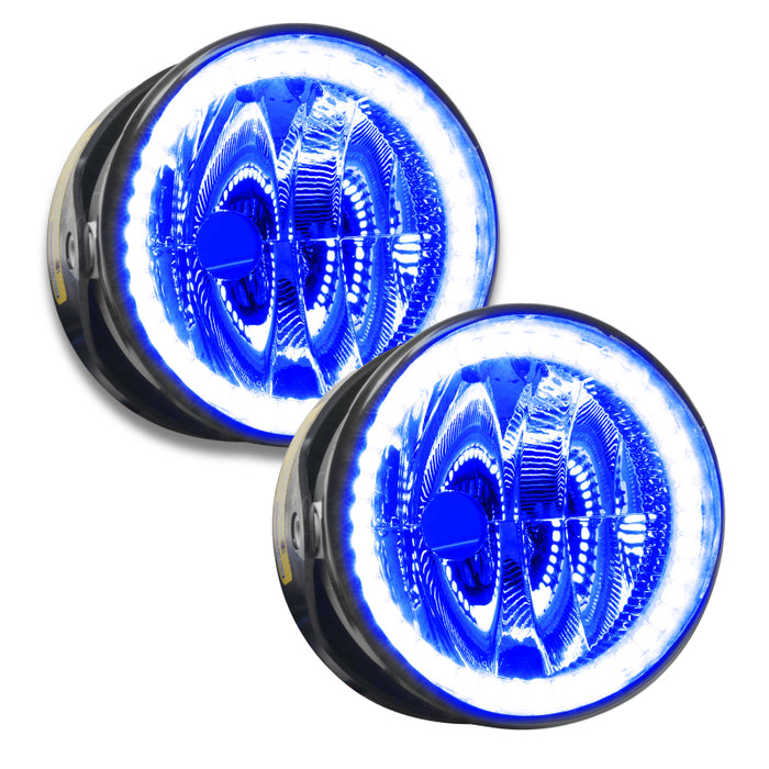 Oracle Lighting 03-04 Lincoln Navigator Pre-Assembled LED Halo Fog Lights -Blue SEE WARRANTY 7084-002