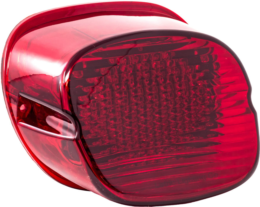 Letric Lighting Co. LLC-DS-R Slantback LED Taillight - Deluxe LED W/O Tag Window - Red