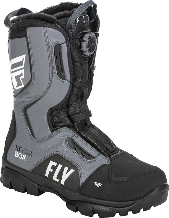 Fly Racing 2022 Marker BOA Boot (Black/Grey, 8)