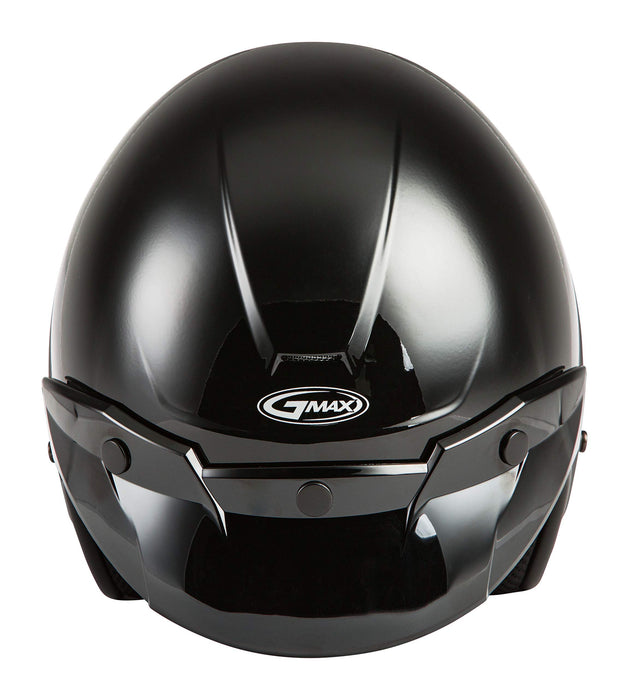 GMAX OF-2 Open-Face Helmet (Black, Medium)