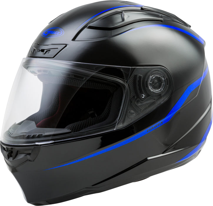Gmax Ff-88 Full-Face Precept Helmet Black/Blue Lg G1884046
