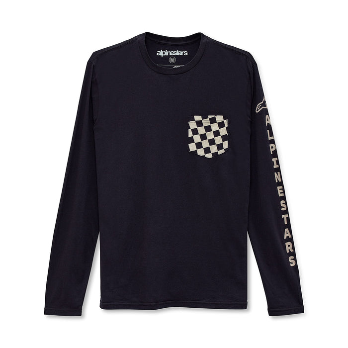 Alpinestars Check Ls Tee Black Sm (1213-74020-10-S)