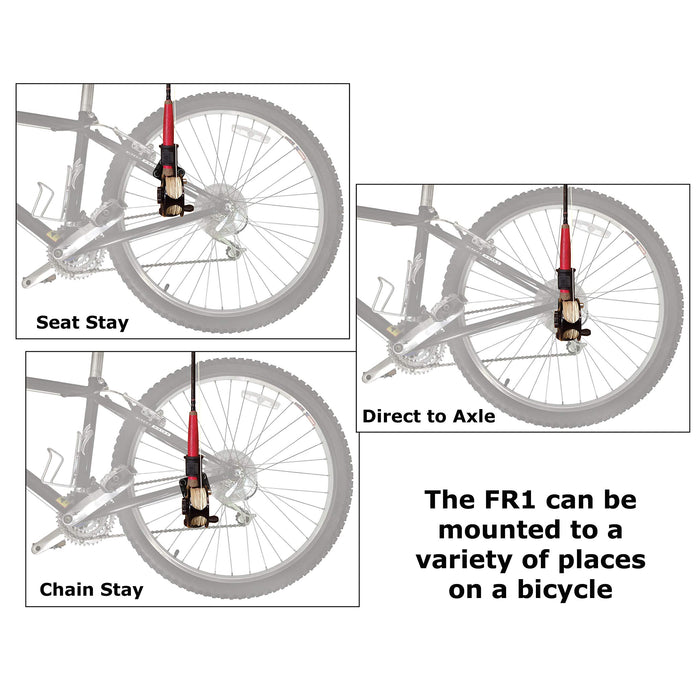 Fly Rod Holder for Bicycles and ATVs 1-1/4iameter - Model FR1