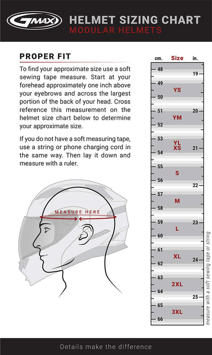 GMAX MD-01S Descendant, DOT Approved Modular Helmet, Dual Lens Shield for Snow & Motor Sports, (MATTE BLACK/WHITE, X-Large)