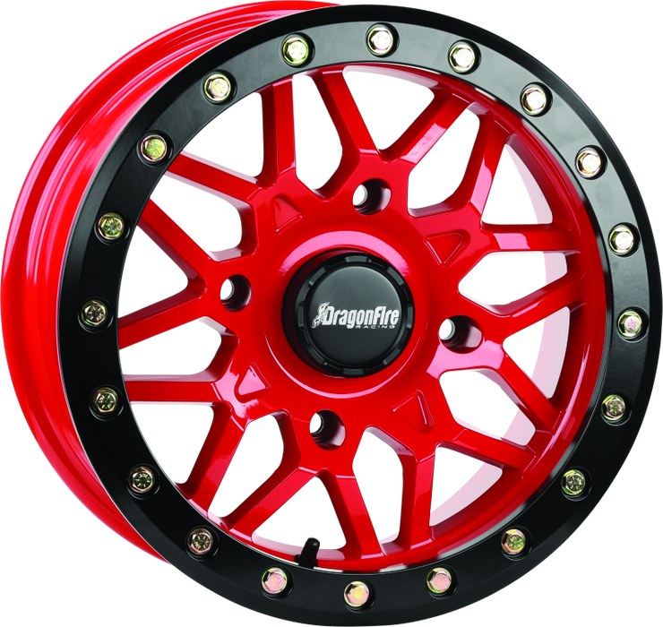 Dragonfire Racing® Typhon Whl 15X7 4/156+10 Red Red 523205