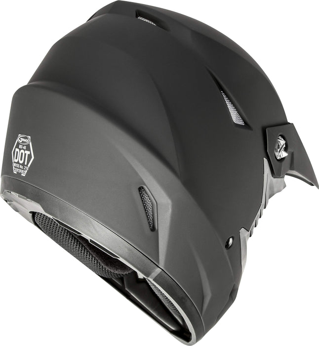 GMAX Full Face Off-Road Helmet - Matte Black (Youth Medium)