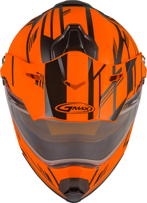 GMAX G2211145 Helmets, Matte Neon Orange Black, Medium