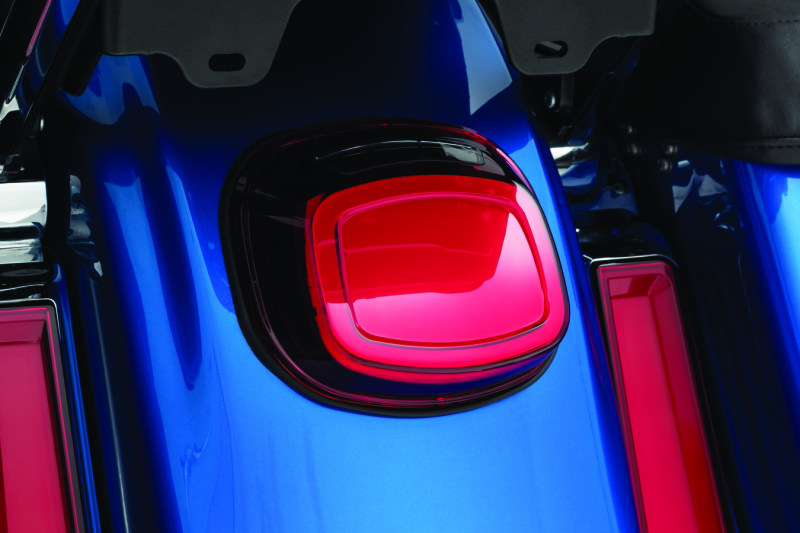 Kuryakyn Motorcycle Lighting Accessory: Tracer Led Taillight With License Plate Illumination, Red 2910