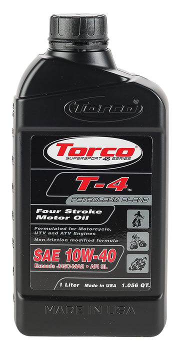 Torco T-4 Four-Stroke Motor Oil (10W-40)