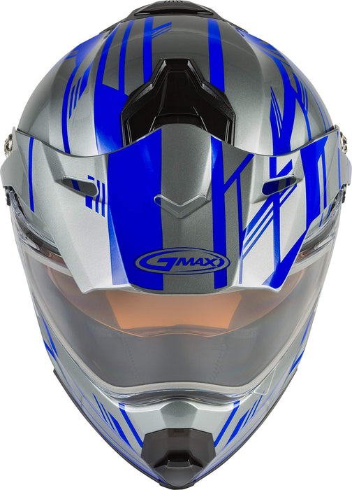 GMAX G2211697 Helmets, Silver/Blue, X-Large