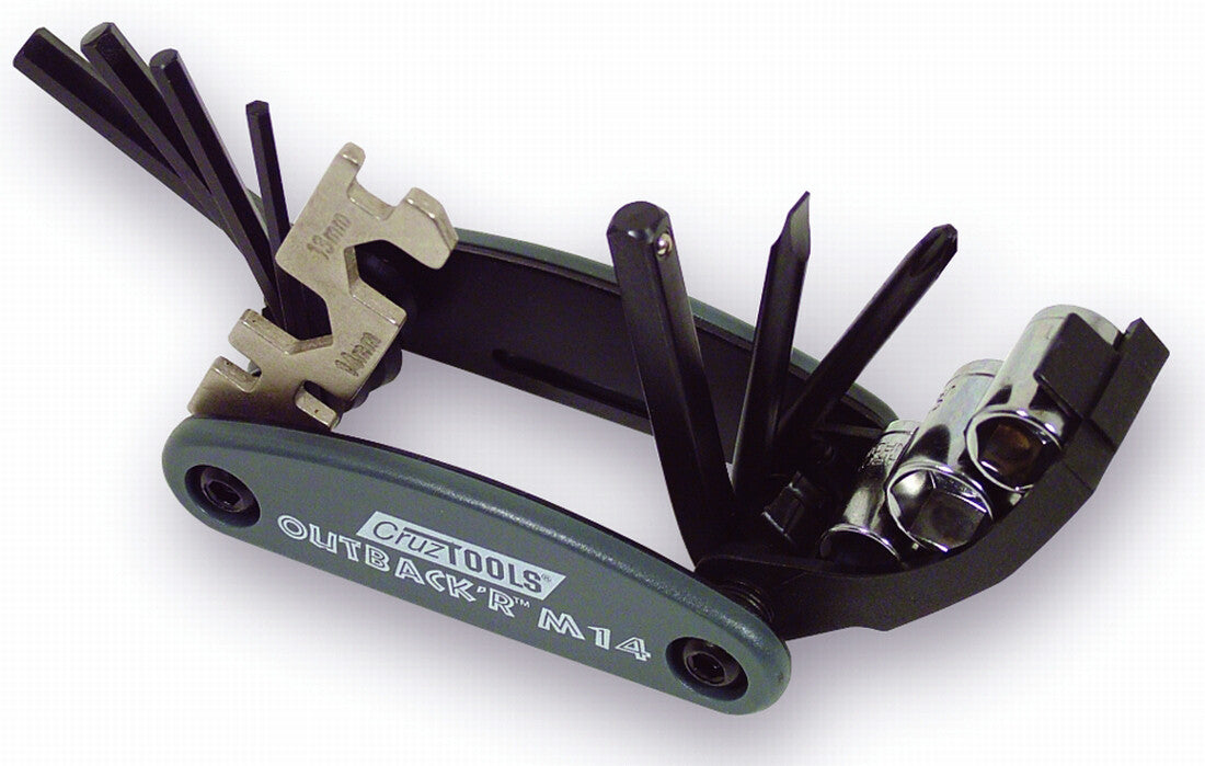 CruzTOOLS OM14 Folding Metric Multi-Tool for Moto, ATV, UTV, PWC, Snow , black