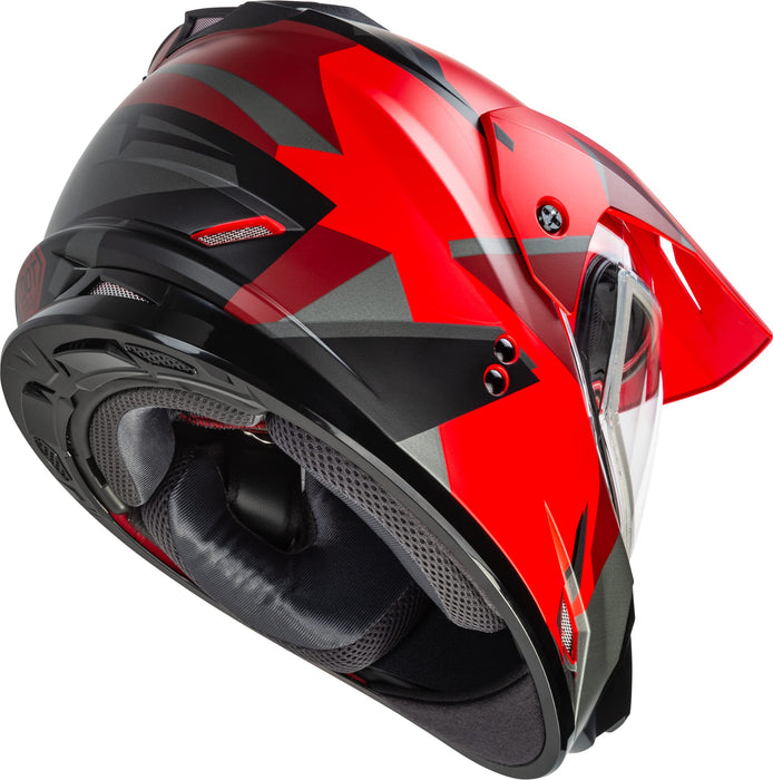 Gmax A2114036 Gm-11S Ripcord Adventure Snow Helmet Matte Red/Black Lg