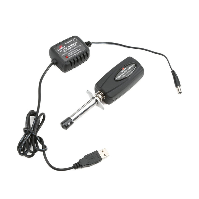 Dynamite LiPo Glow Driver w/ Batt & USB Charger DYNE0201 Glow Plugs