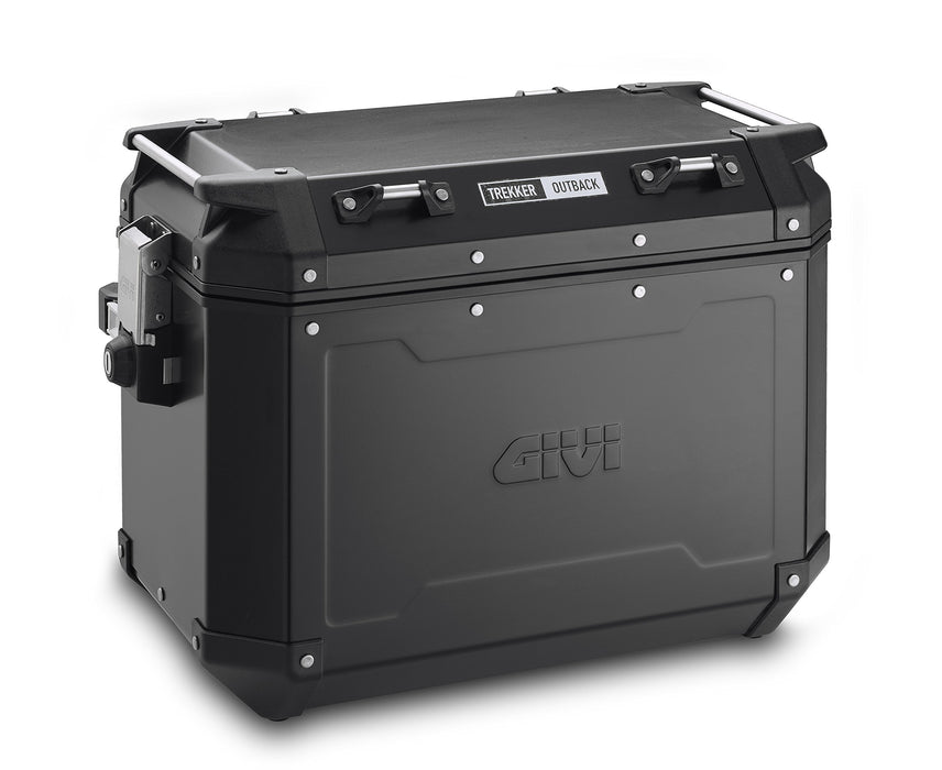 GIVI OBKN48BPACK2A Outback Series 48L Aluminum Side Cases Pair (Left and Right) Black