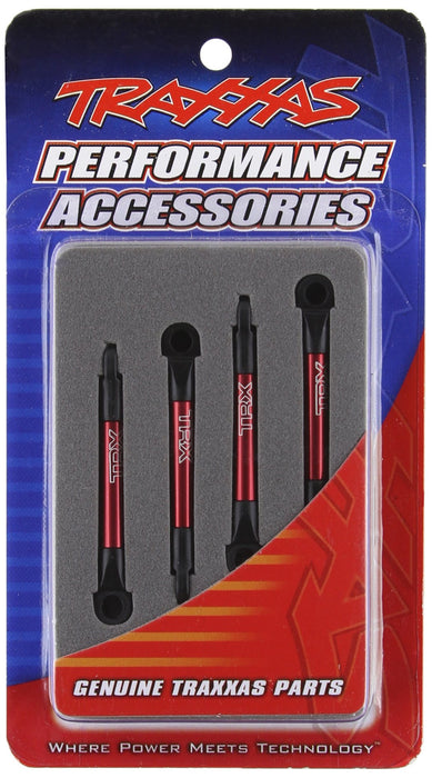 Traxxas 7018X Red Anodized Aluminum Pushrods 1/16 Scale (set of 4)