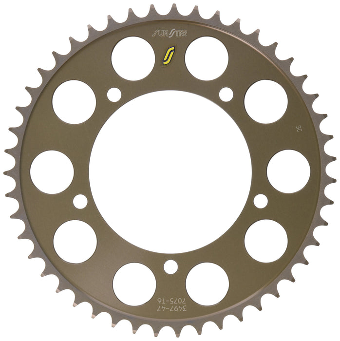 Sunstar 5-349747 Works Triplestar 47-Teeth 520 Chain Size Rear Aluminum Sprocket