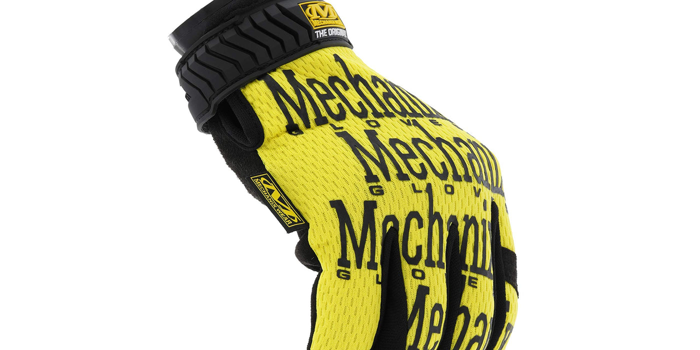 Mechanix Wear: The Original Work Glove with Secure Fit, Synthetic Leather Performance Gloves for Multi-Purpose Use, Durable, Touchscreen Capable Safety Gloves for Men (Yellow, X-Large)