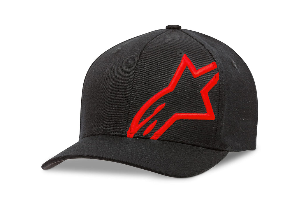 Alpinestars Standard Corp Shift 2 Curved Brim Hat Black/Red Lg/XL, Multi, one_Size