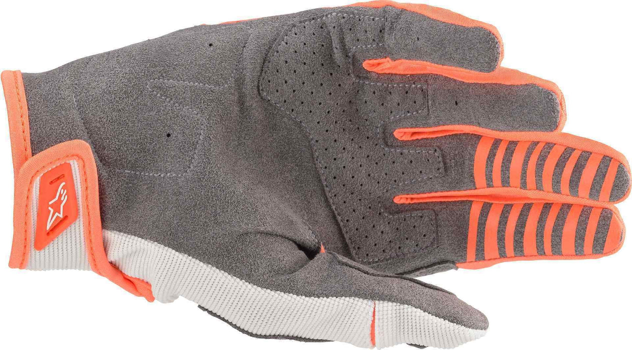 Alpinestars 3561020-2459-2XL Techstar Gloves White/Orange/Gold 2X