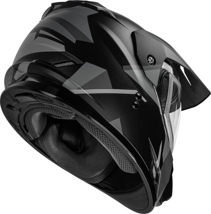 Gmax A2114076 Gm-11S Ripcord Adventure Snow Helmet Matte Black/Grey Lg